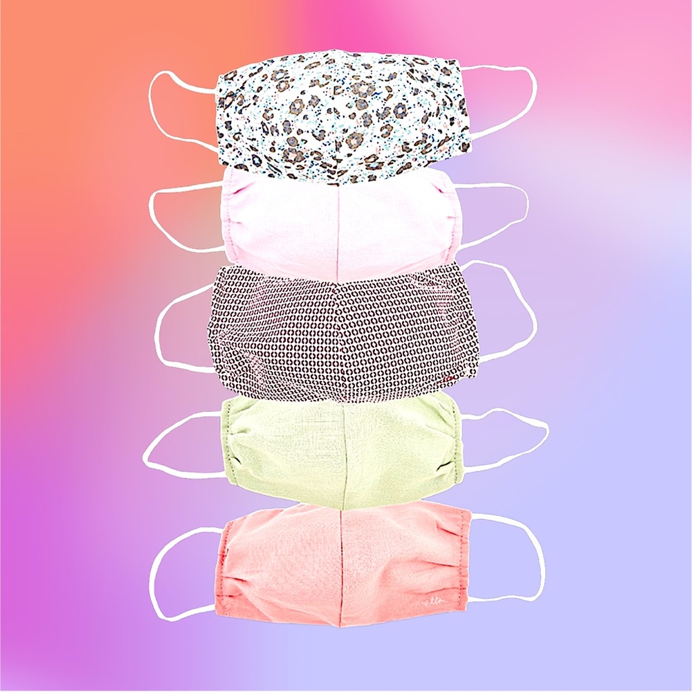 TO THE MARKET Face Masks Bundle of 5 NIB MSRP $50